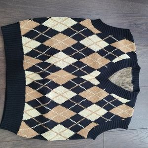 SHEIN Argyle Vest